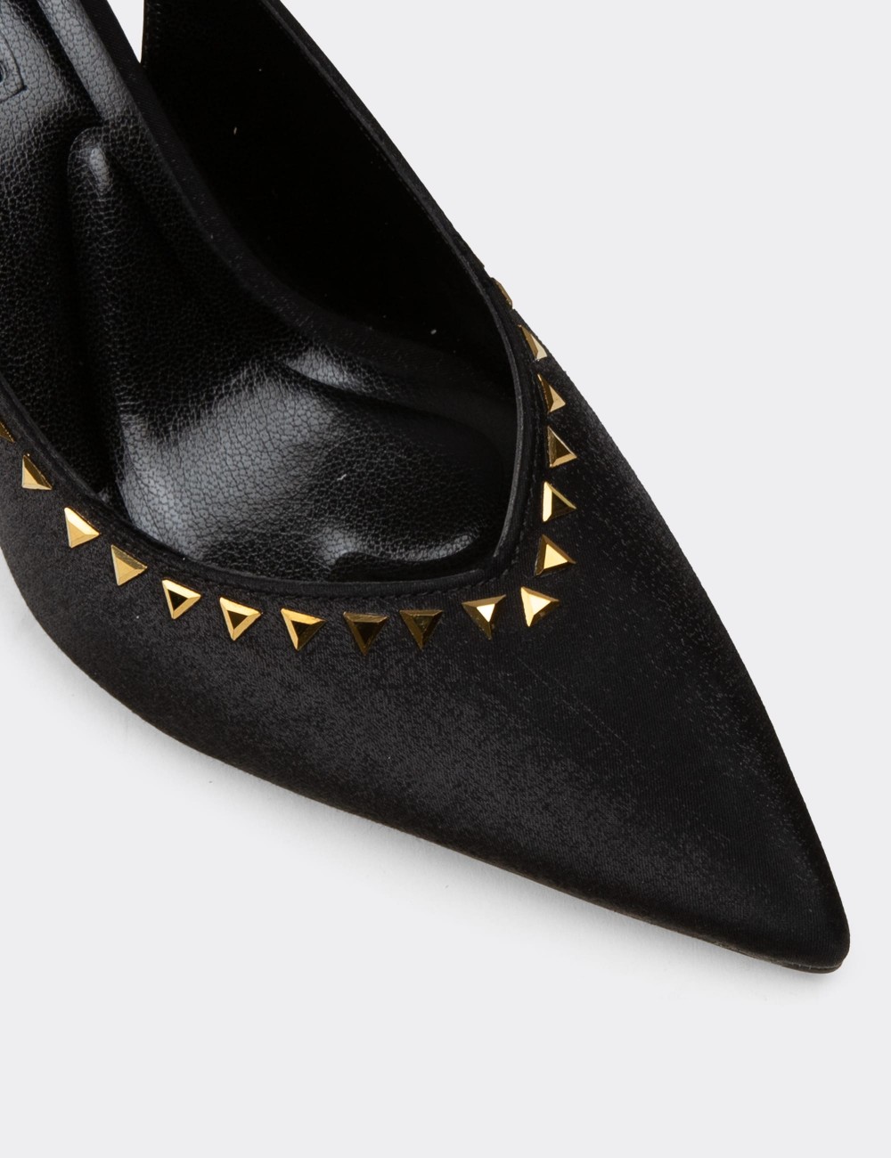 Women's Black Slingback Heels - K3117ZSYHC01
