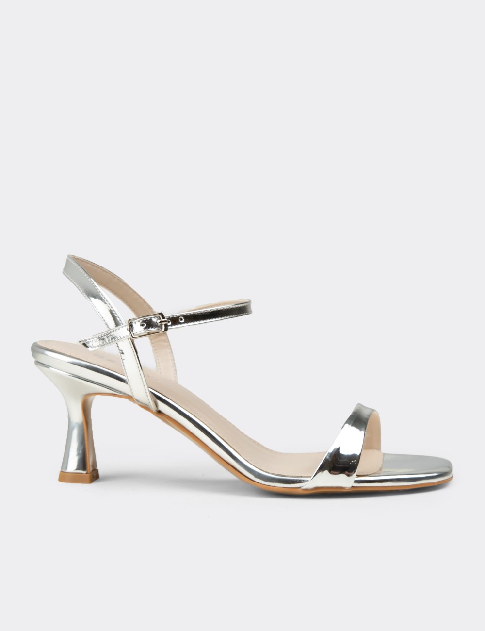 Women's Silver Evening Heel - SM268ZGMSM01