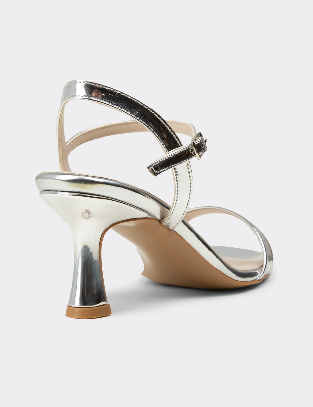 Women's Silver Evening Heel - SM268ZGMSM01