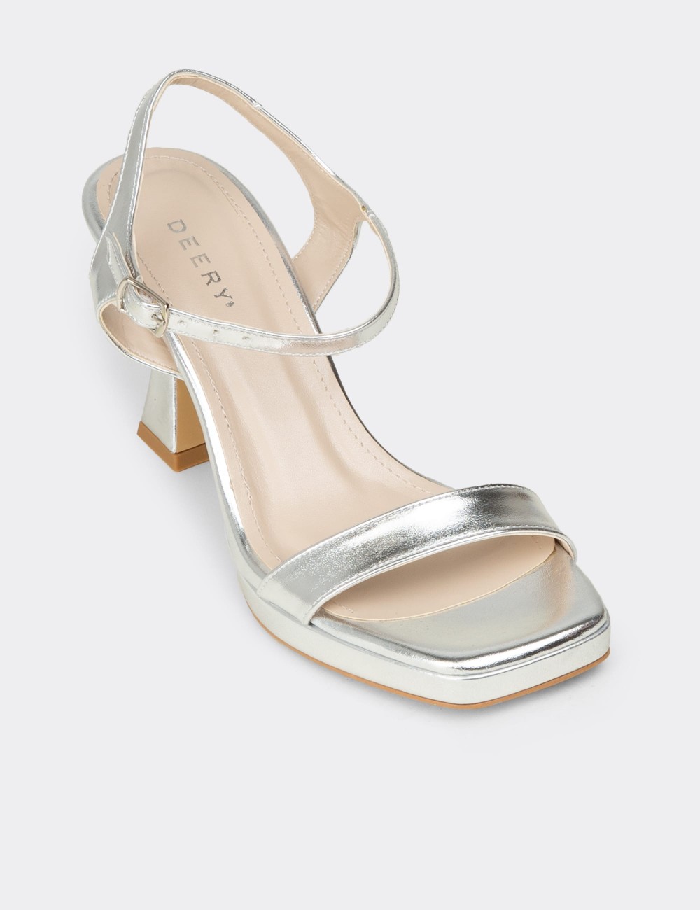 Women's Silver Evening Heel - SM198ZGMSM01