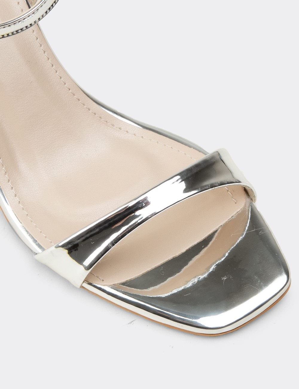 Women's Silver Evening Heel - SM268ZGMSM01