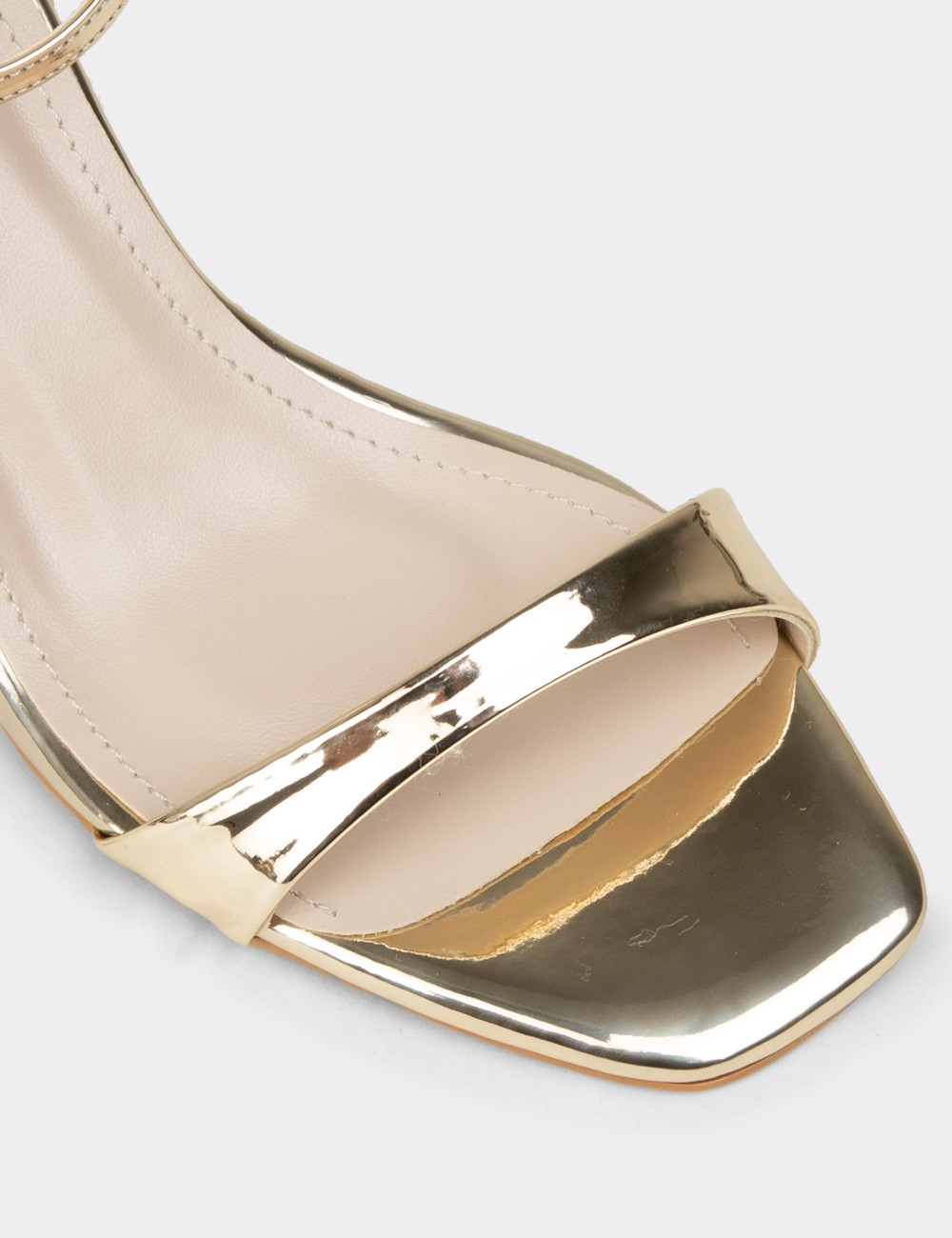 Women's Gold Evening Heels - SM268ZALTM01