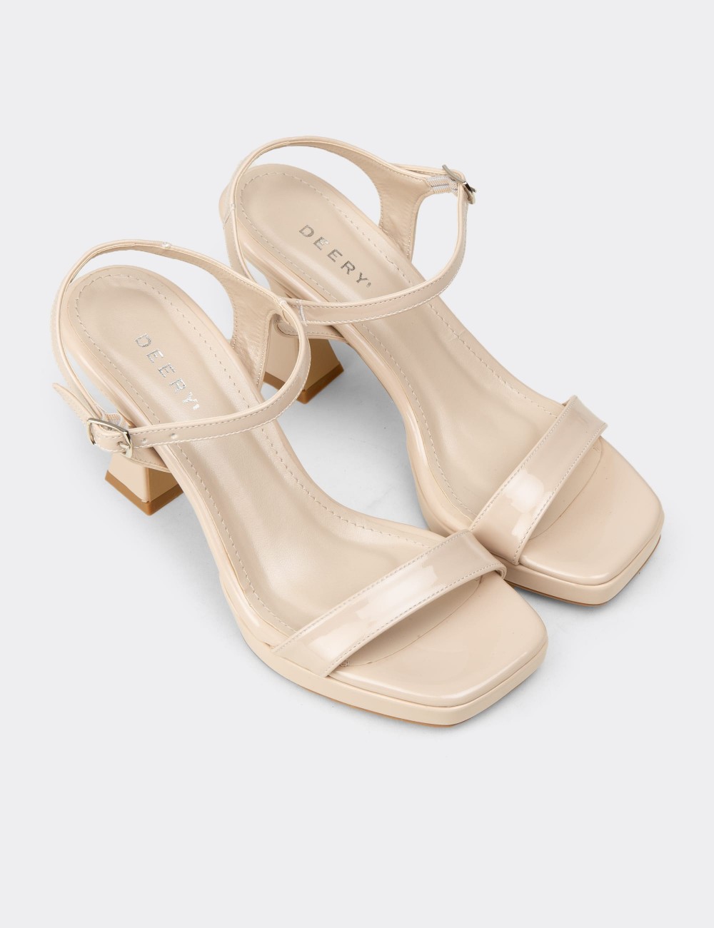 Women's Beige Evening High Heel - SM198ZBEJM03