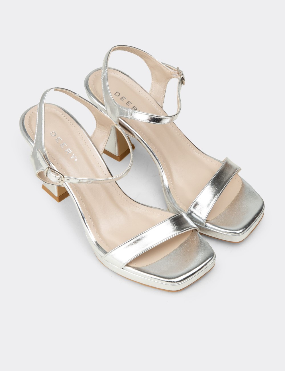 Women's Silver Evening Heel - SM198ZGMSM01