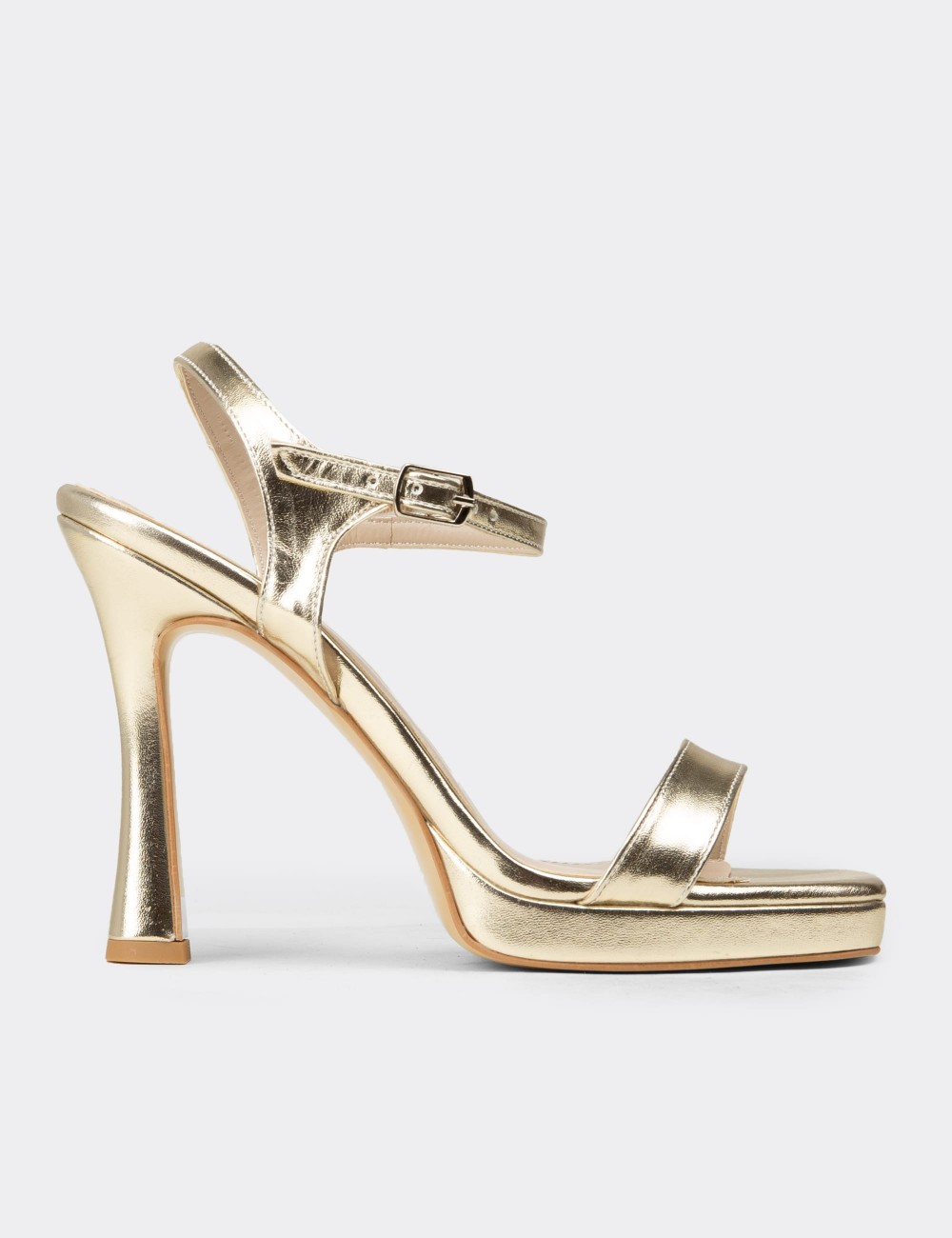 Women's Gold Evening Stiletto - SM198ZALTM02