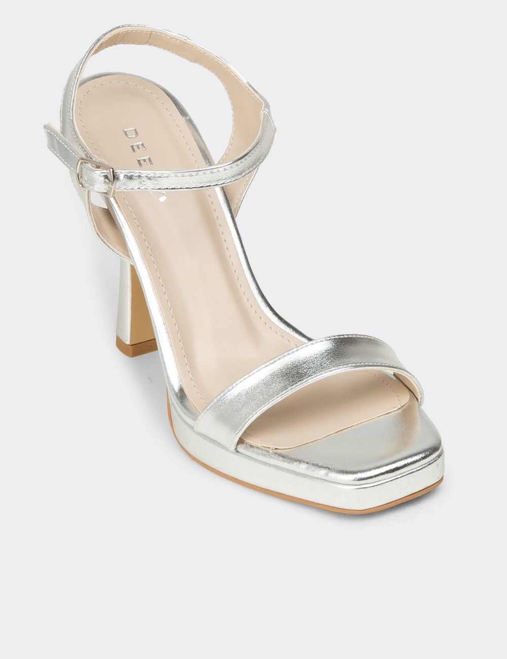 Women's Silver Evening Heels - SM198ZGMSM02