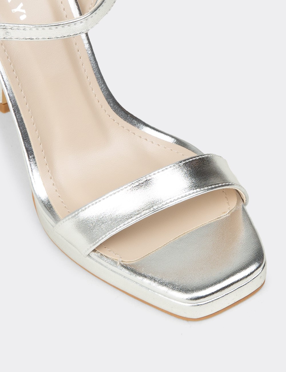 Women's Silver Evening Heels - SM198ZGMSM02