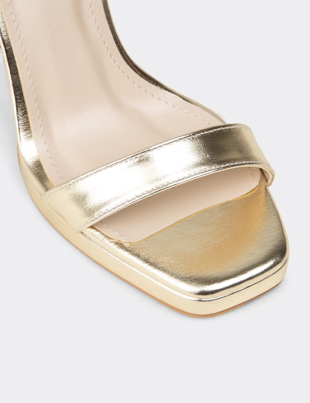 Women's Gold Evening Stiletto - SM198ZALTM02