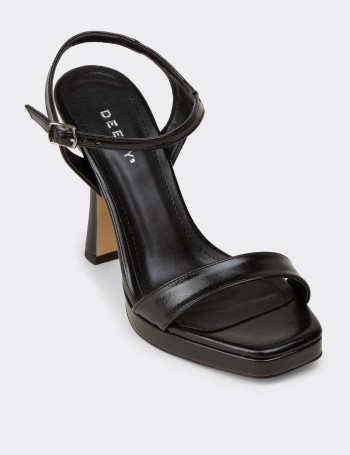 Women's Black Evening Heels - SM198ZSYHM05