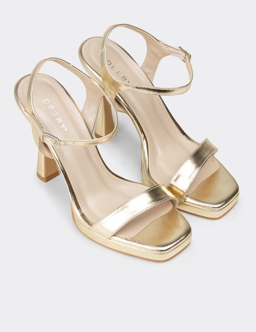 Women's Gold Evening Stiletto - SM198ZALTM02