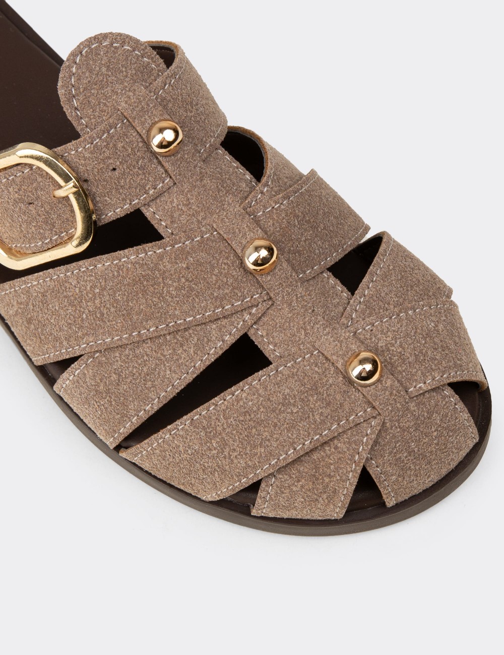 Women's Sandstone Sandals - K0021ZVZNM01