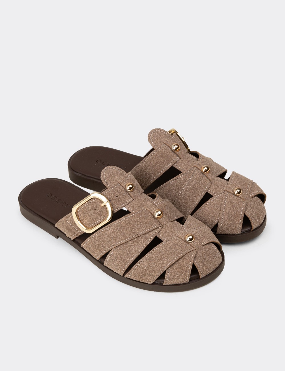 Women's Sandstone Sandals - K0021ZVZNM01