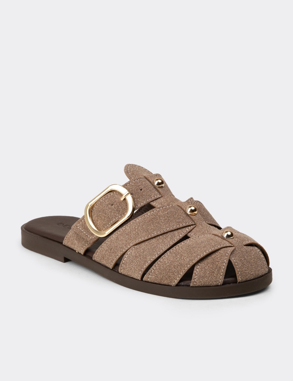 Women's Sandstone Sandals - K0021ZVZNM01
