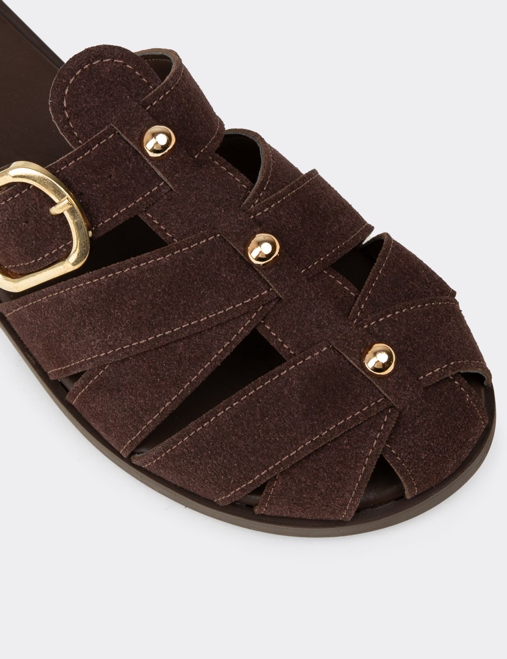 Women's Brown Sandals - K0021ZKHVM01