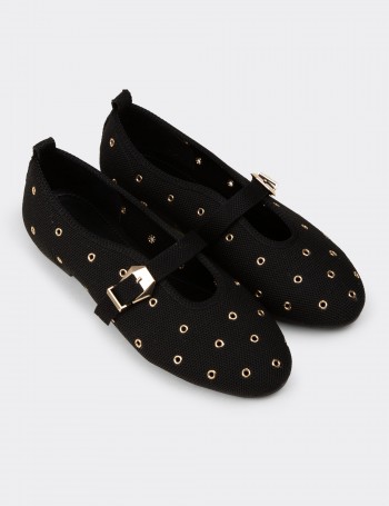 Women's Black Flat Shoes