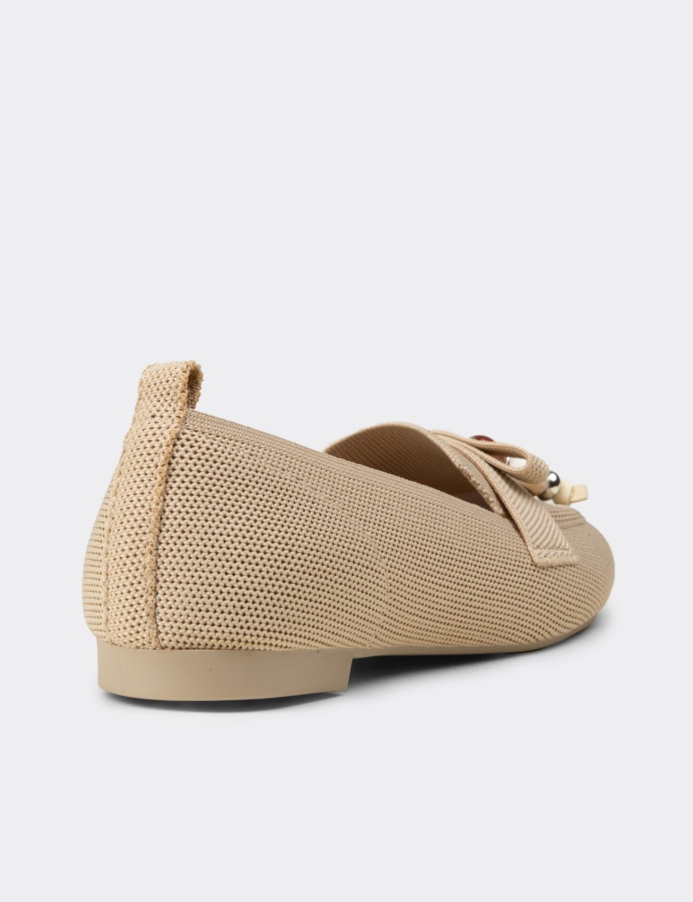 Women's Beige Flats - K4104ZBEJC01