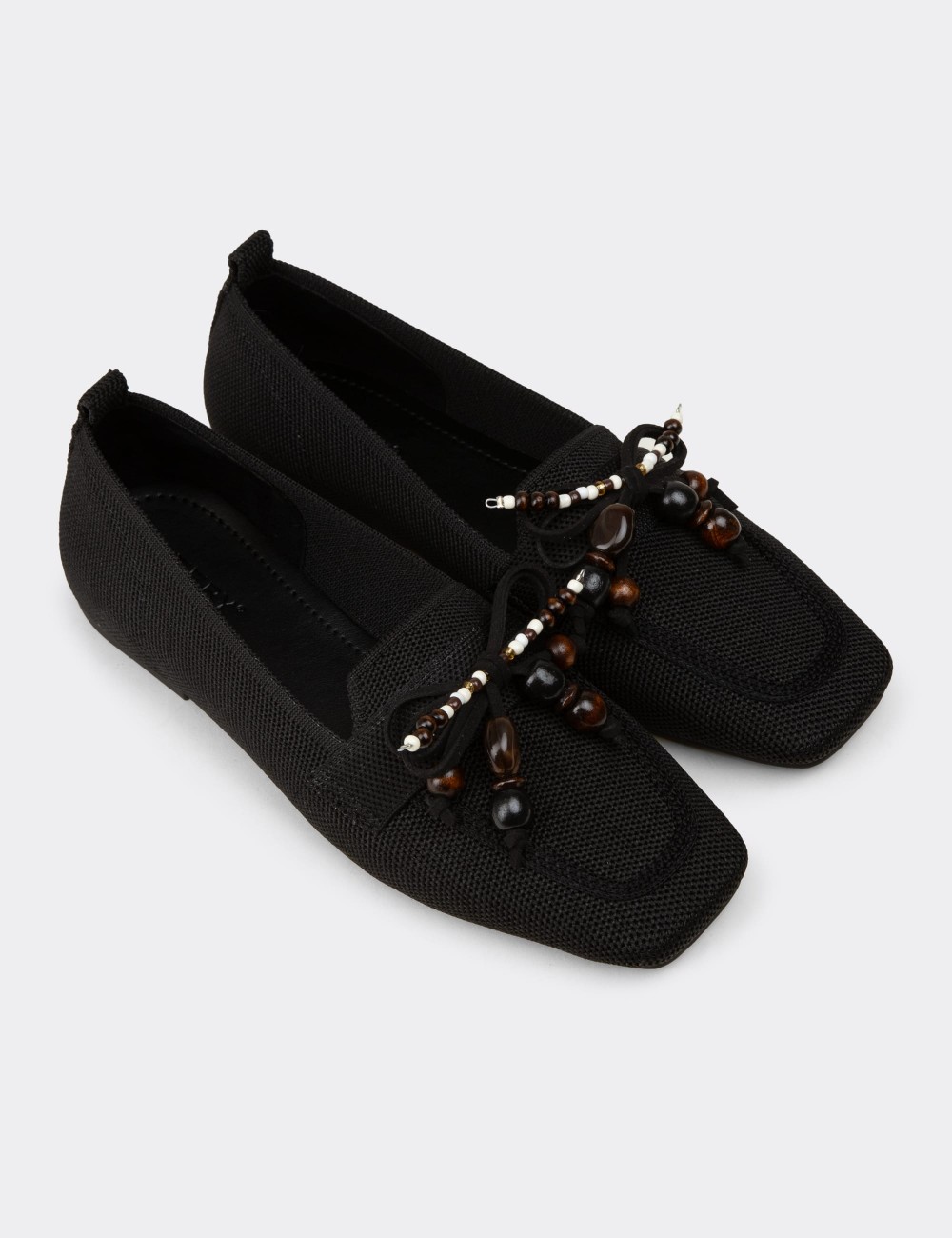 Women's Black Flats - K4004ZSYHC01