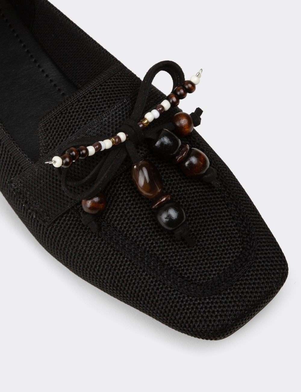 Women's Black Flats - K4004ZSYHC01