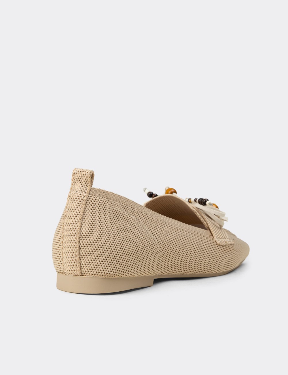 Women's Beige Flats - K4004ZBEJC01