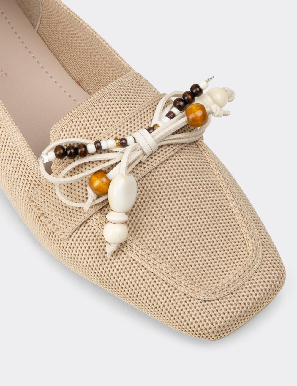 Women's Beige Flats - K4004ZBEJC01