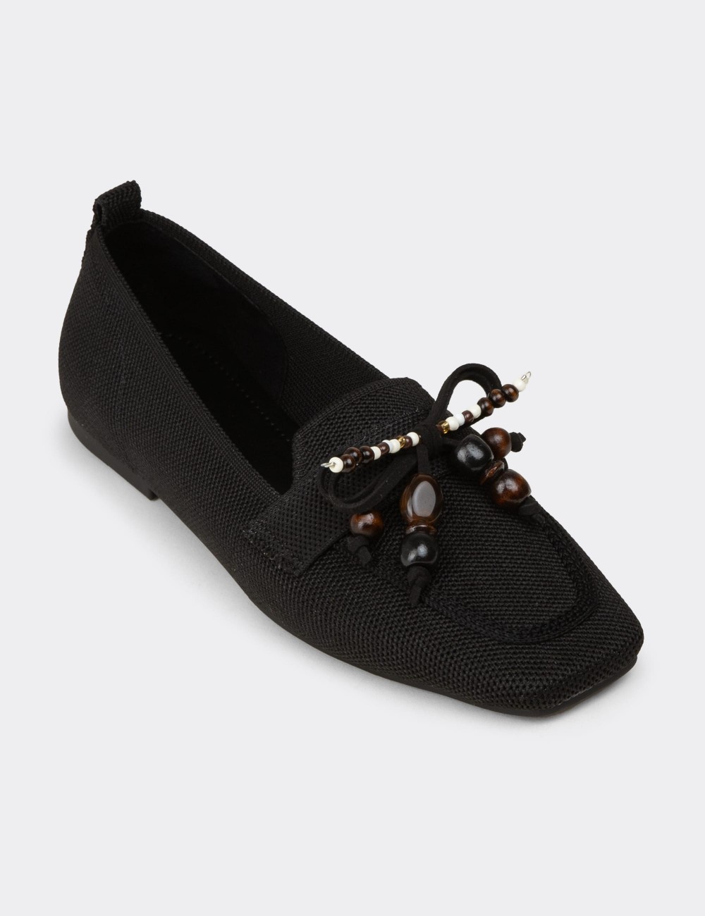 Women's Black Flats - K4004ZSYHC01
