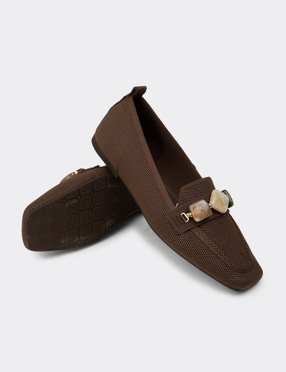 Women’s Brown Flats - K4003ZKHVC01