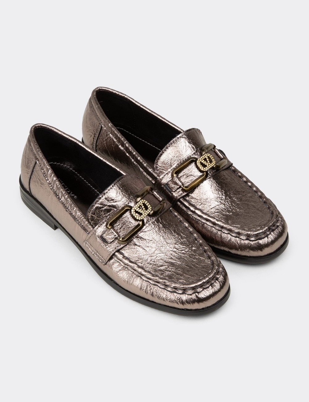 Women's Platinum Loafers - K0040ZPLTC01