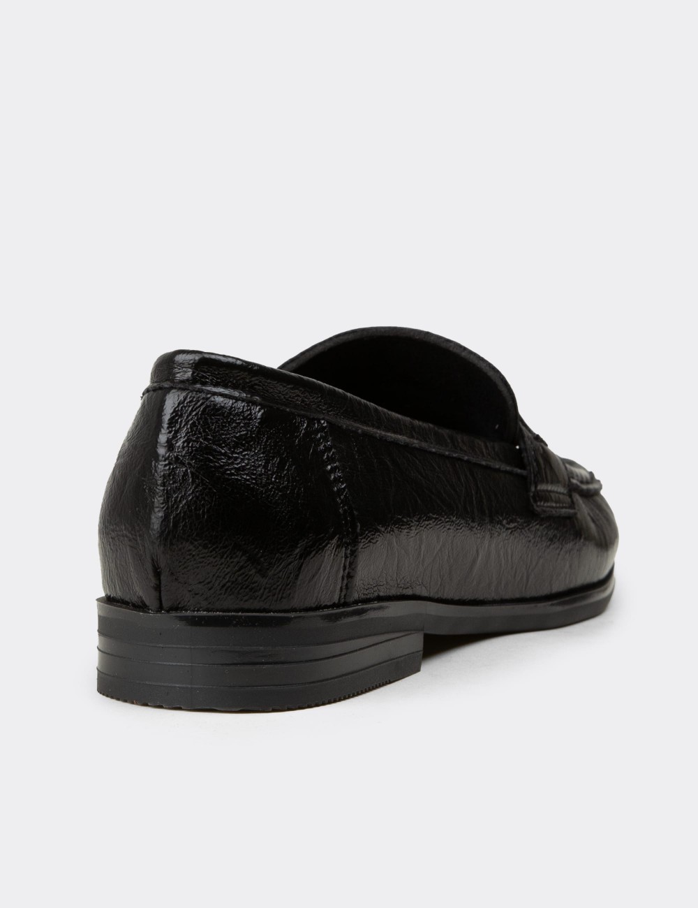 Women's Black Loafers - K0040ZSYHC01