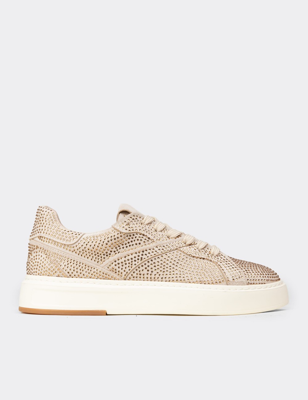 Women's Beige Sneakers - K0727ZBEJC01