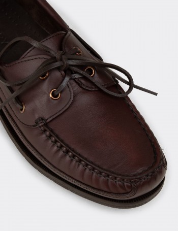 Men's Brown Leather Nautical Shoes