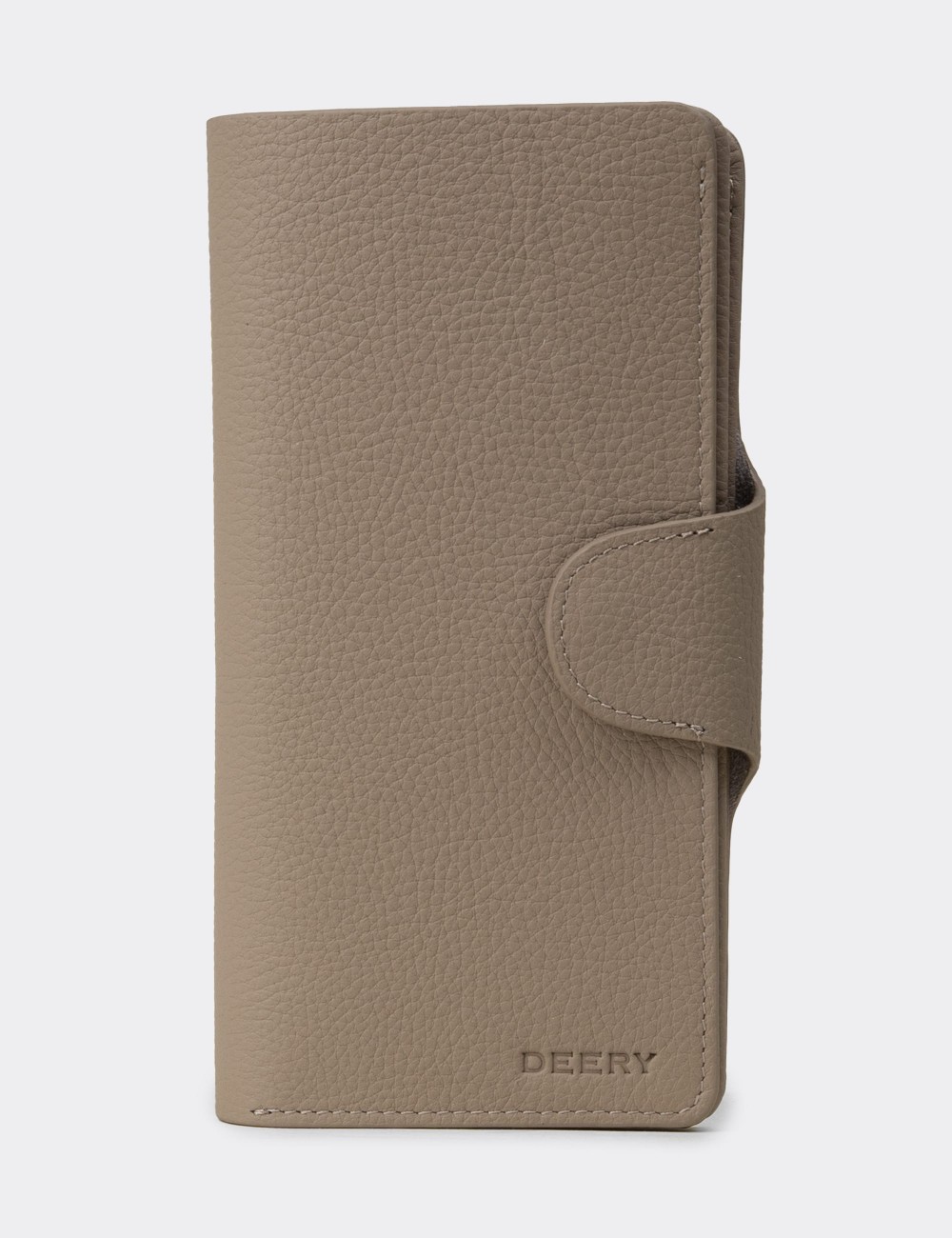 Women's Leather Sandstone Wallet - 00805ZVZNZ01