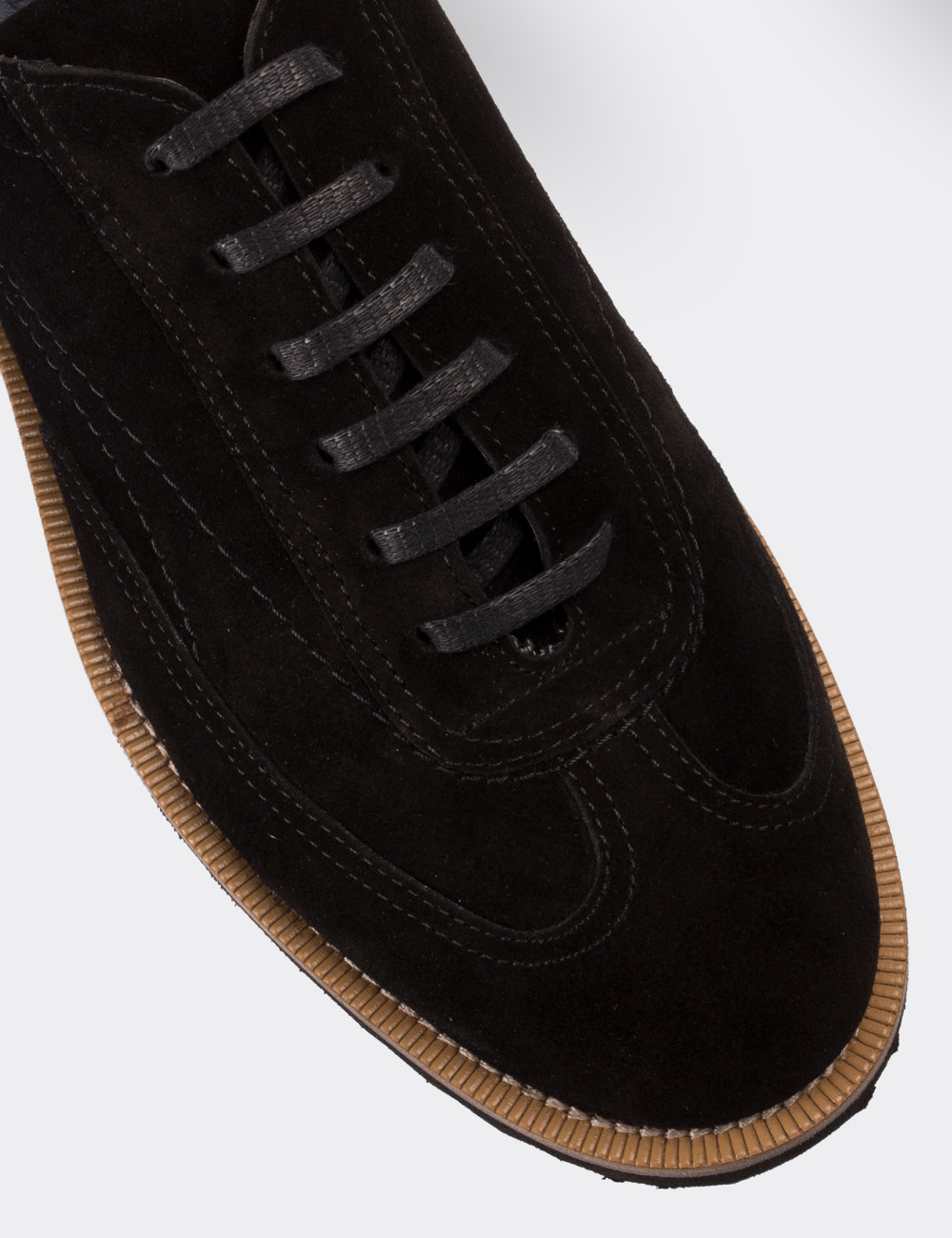 black lace up suede shoes