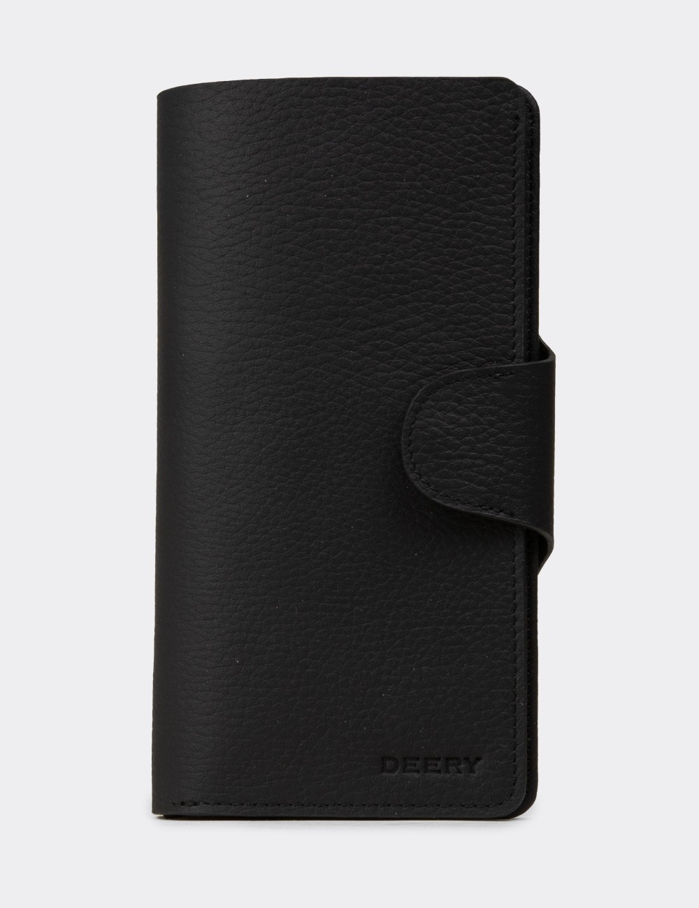Women's Black Leather Wallet - 00805ZSYHZ01