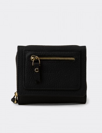 Women's Black Leather Wallet
