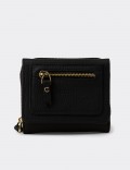 Women's Black Leather Wallet