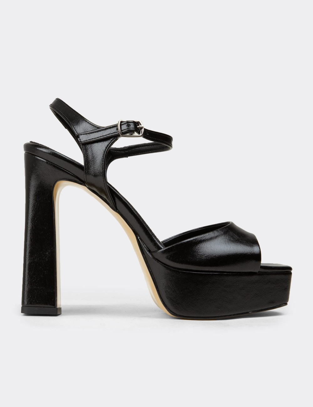 Women's Black Evening Platform Heel - SM203ZSYHM01