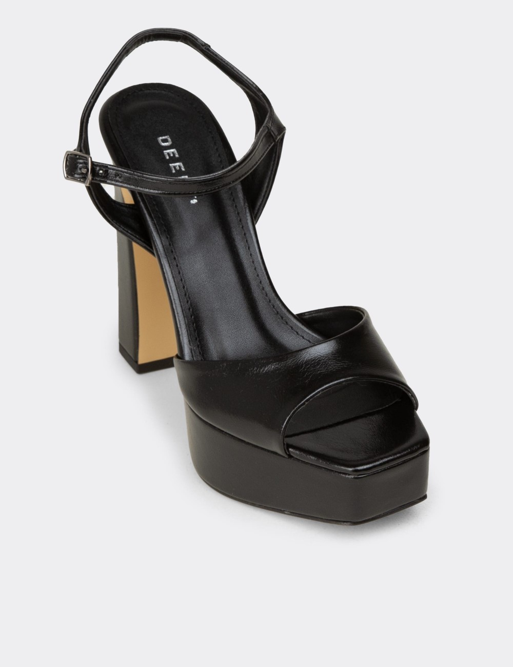 Women's Black Evening Platform Heel - SM203ZSYHM01