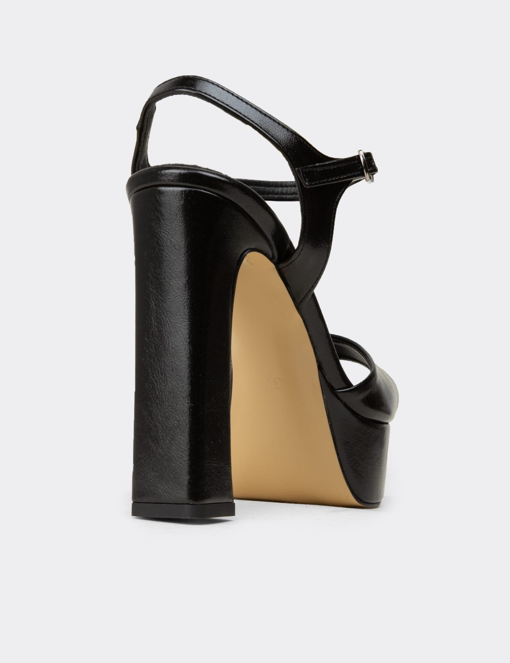 Women's Black Evening Platform Heel - SM203ZSYHM01