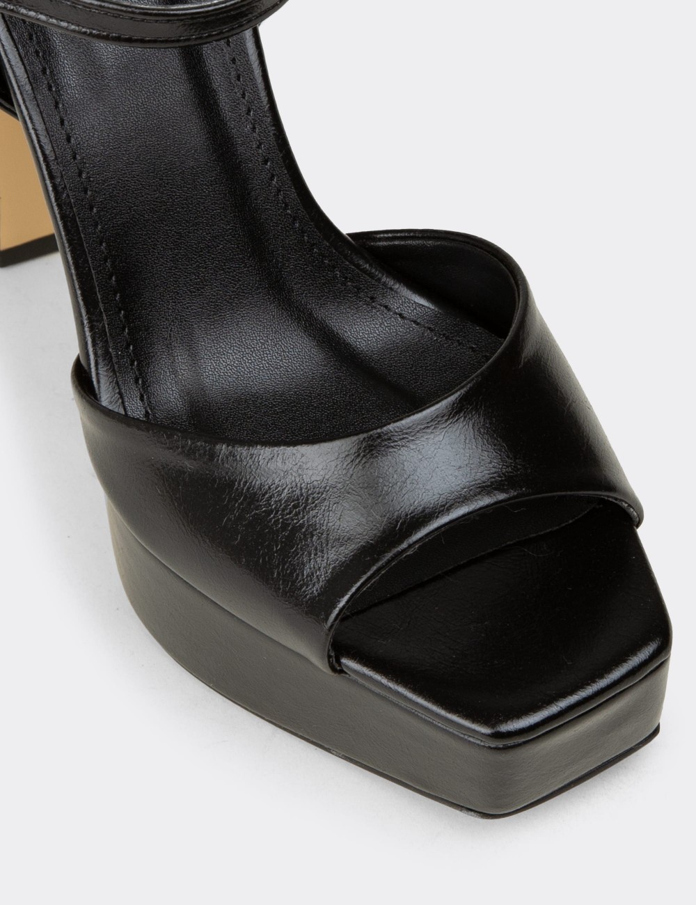 Women's Black Evening Platform Heel - SM203ZSYHM01