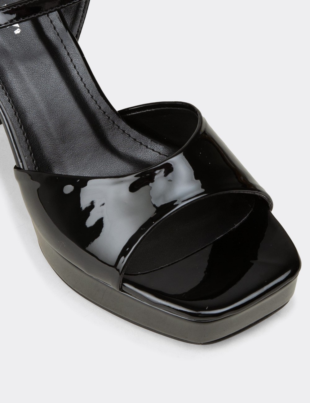 Women's Black Evening Platform Heels - SM203ZSYHM02