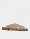 Men's Sandstone Suede Leather Sandals