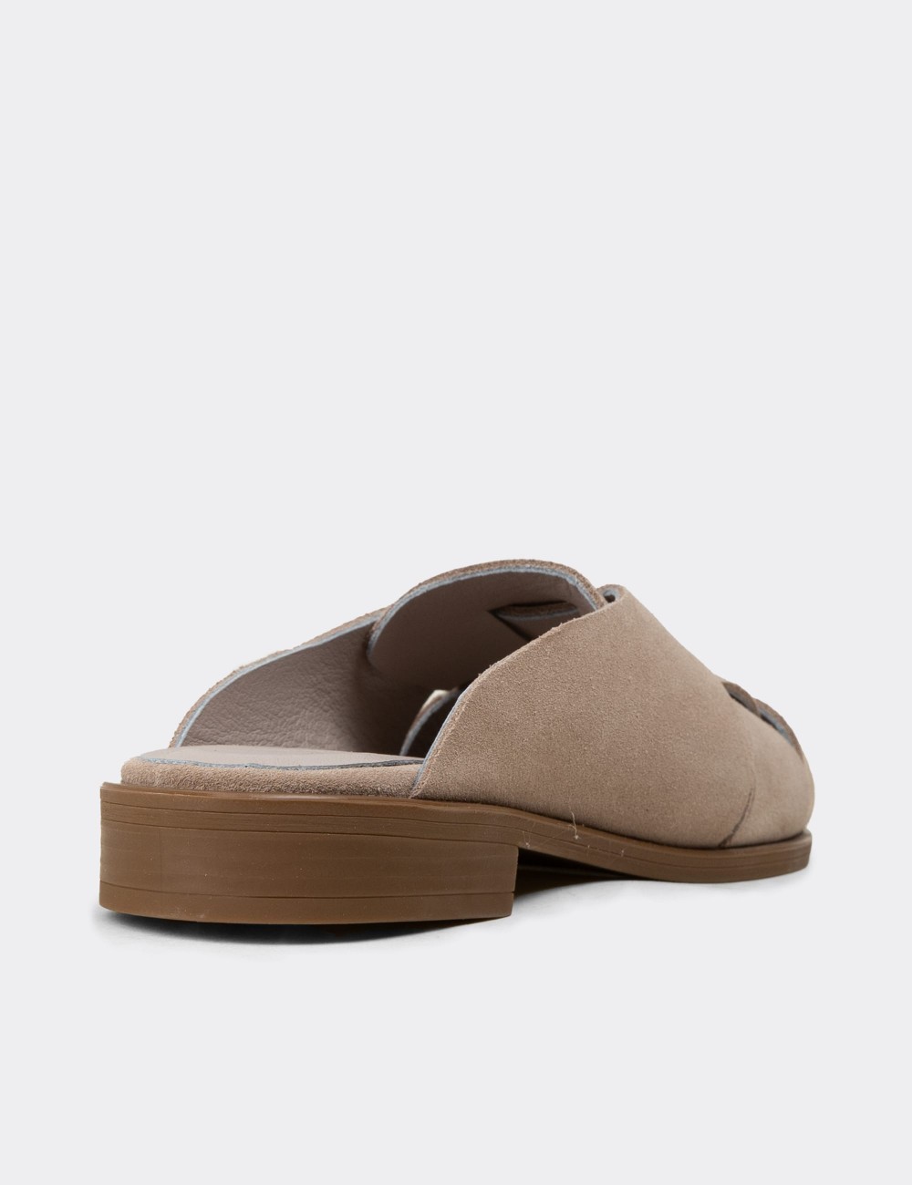 Men's Sandstone Suede Leather Sandals - Z4200ZVZNC01