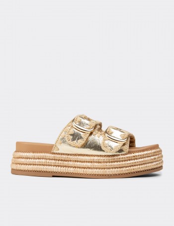 Women's Gold Sandals