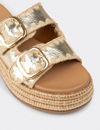 Women's Gold Sandals