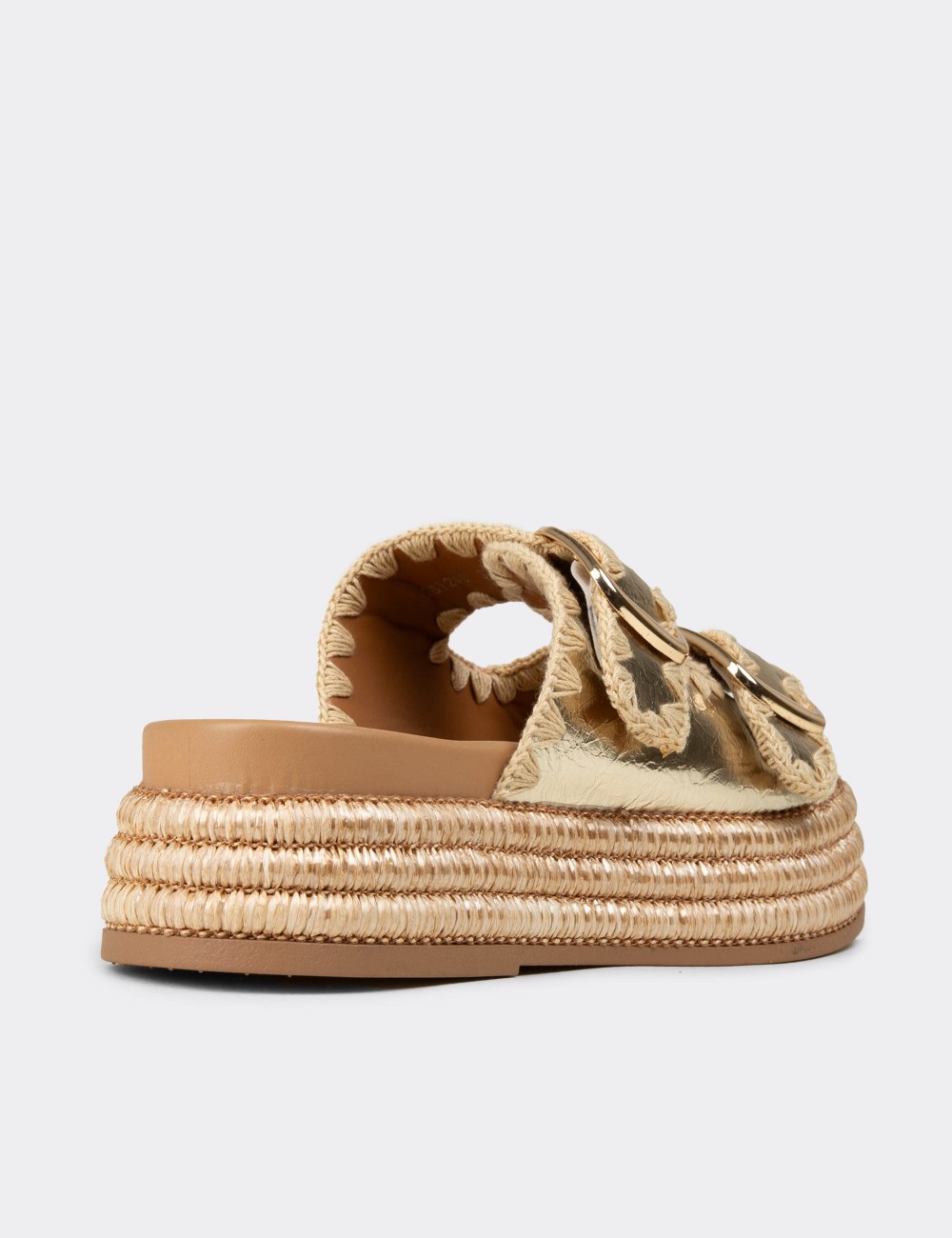 Women's Gold Sandals - 26208ZALTC01