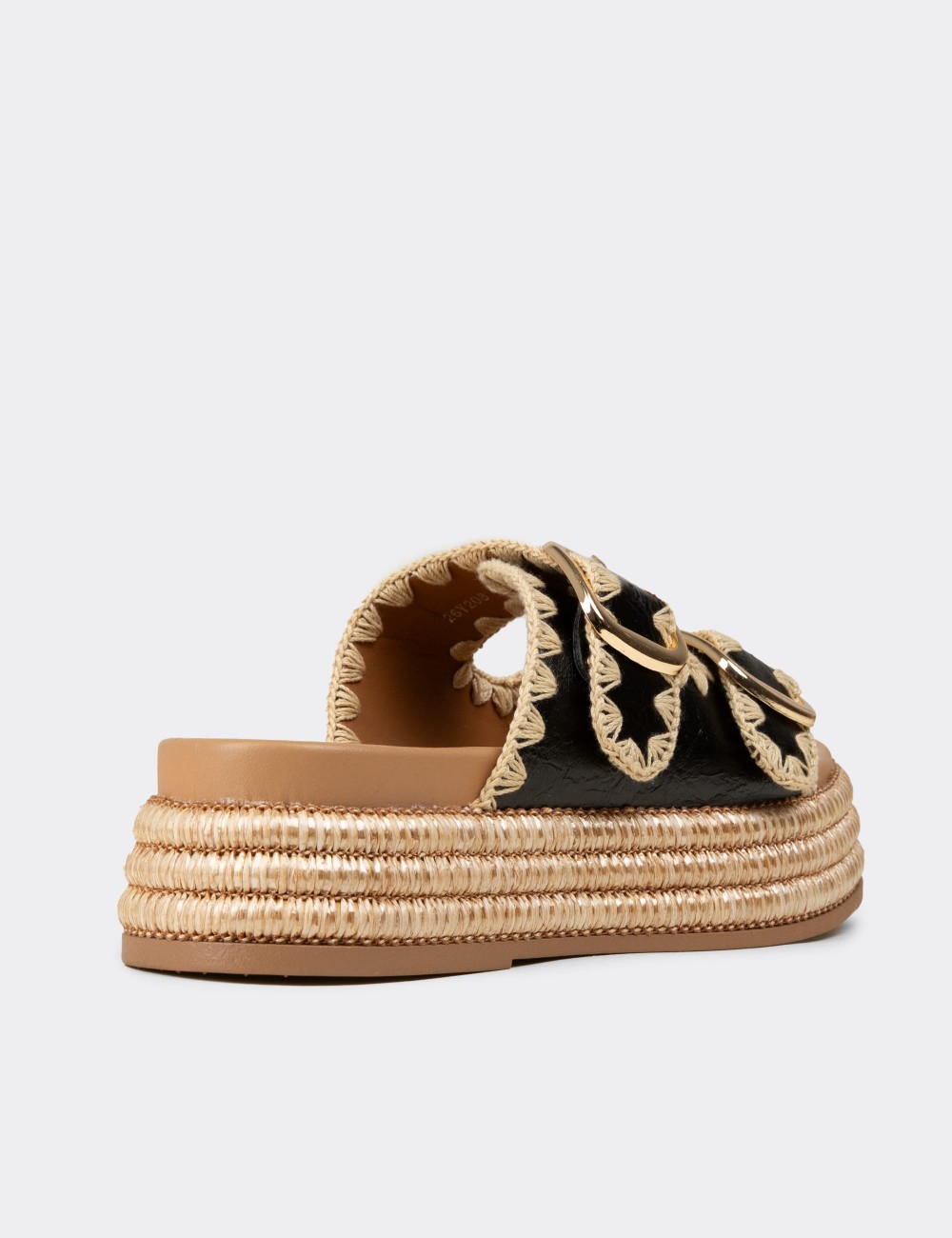 Women's Black Sandals - 26208ZSYHC01