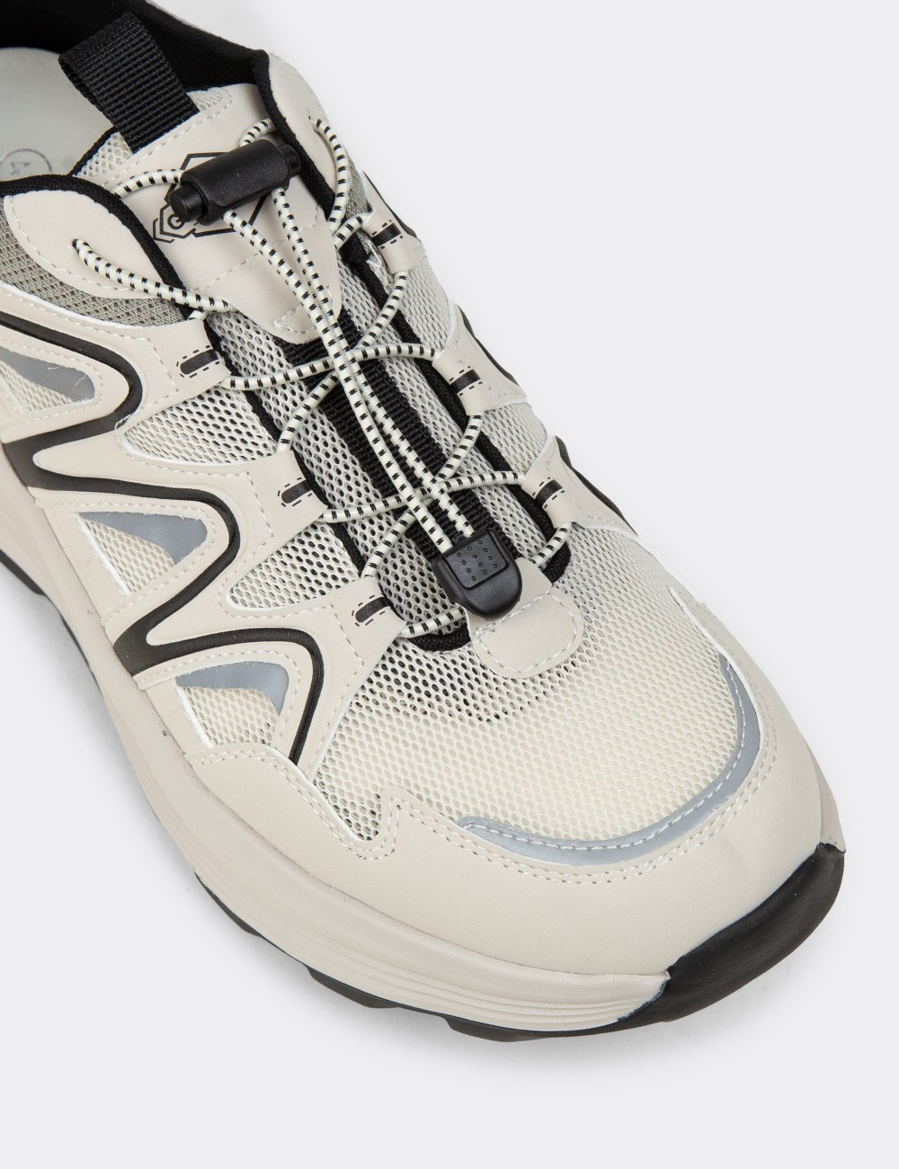 Men's Beige Sneakers - 26542MBEJE01