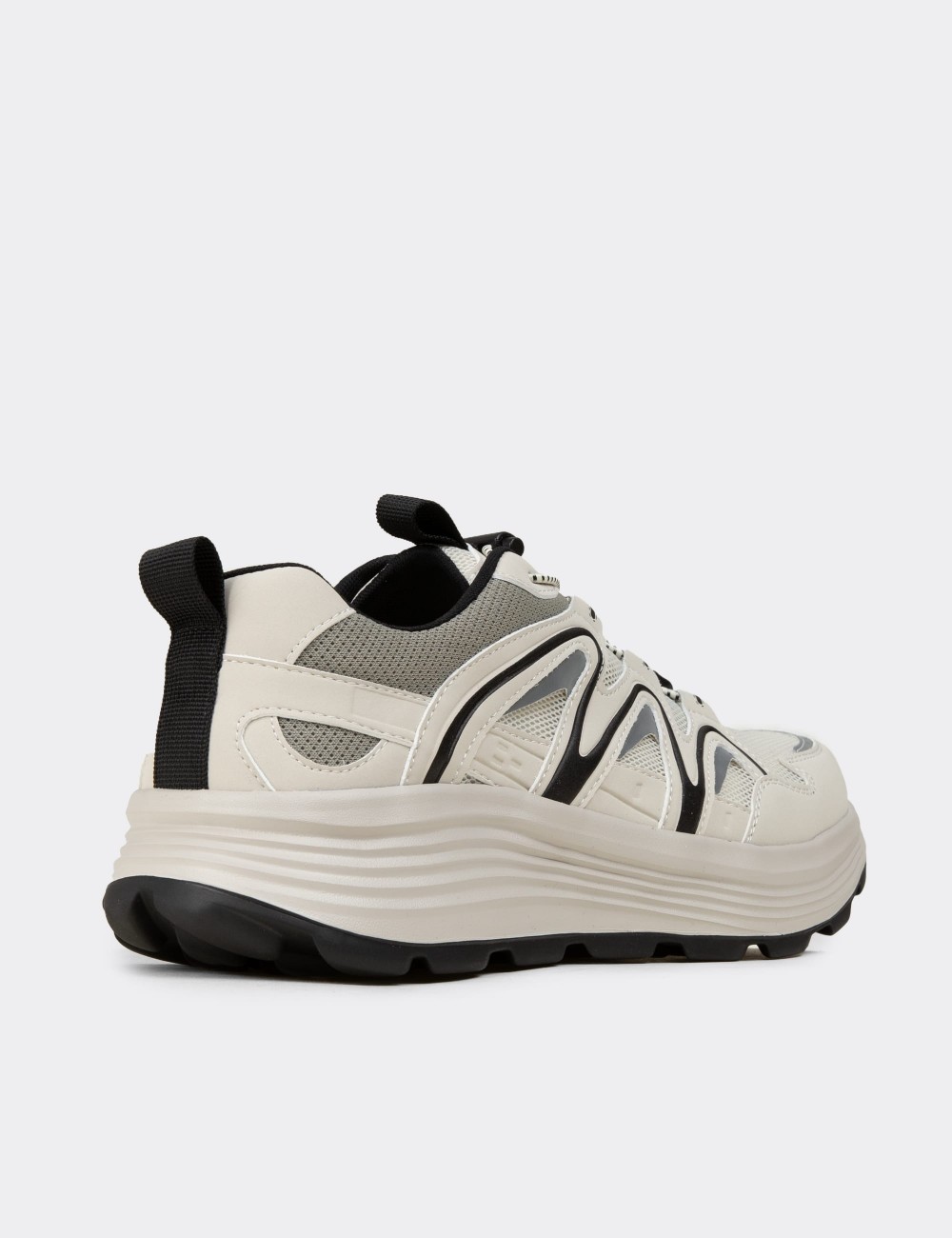 Men's Beige Sneakers - 26542MBEJE01