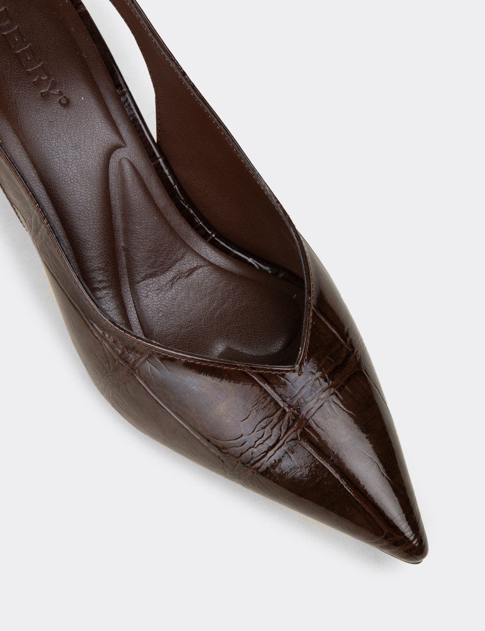 Women's Brown Slingback Heels - K3020ZKHVM01