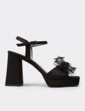 Women's Black Evening Heels